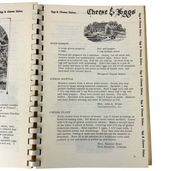 Favorite Recipes Of Jeffersons Country Cook Book 1975 Grace Episcopal Church Va - Picture 9 of 12